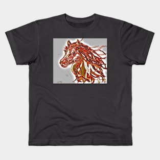 Horse Aflame Kids T-Shirt